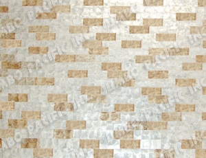 Random Natural White & Gold Wall Panel
