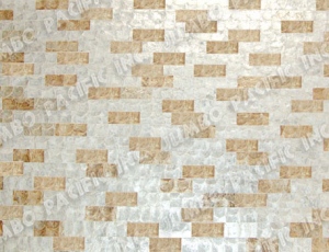 Random Natural White & Gold Wall Panel